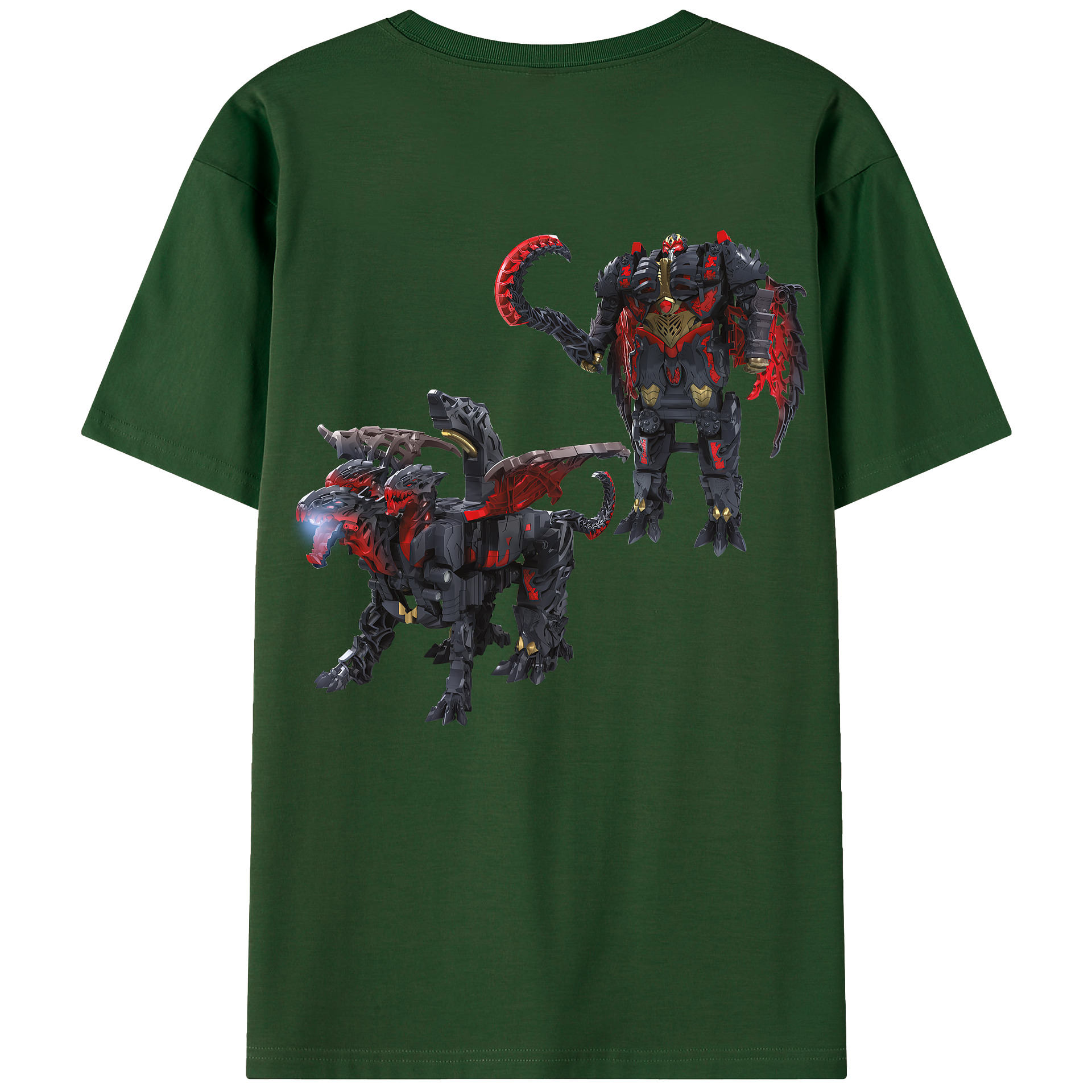 （画像用） Transformers トランスフォーマー 綿100％半袖Tシャツ（背面プリント）